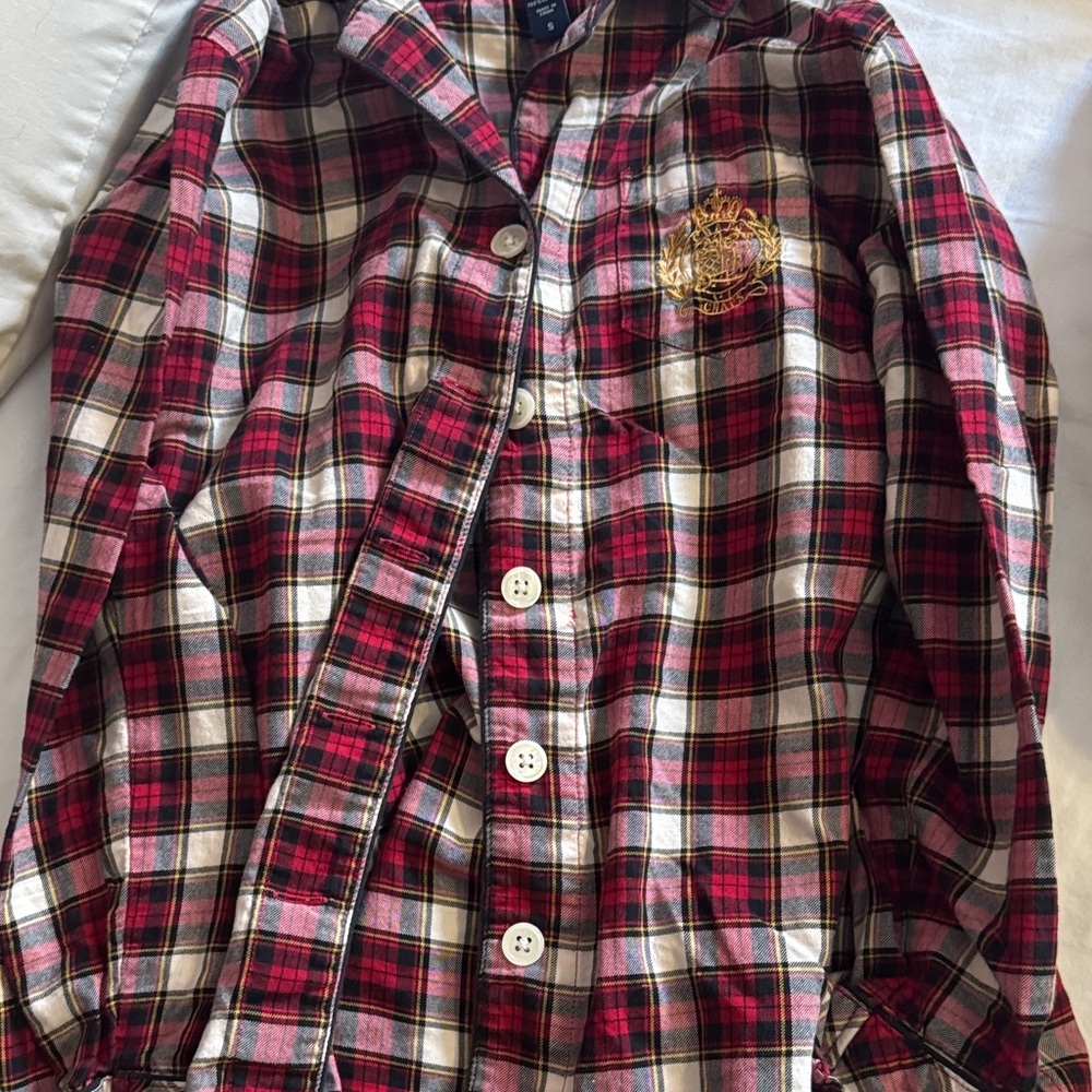 Chaps Women's Red and Black Plaid Pajama Set - Picture 4 of 5